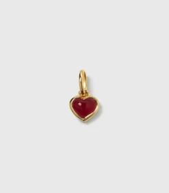Berlocker Syster P Beloved Hjärta Pink Quartz Hängsmycke Guld