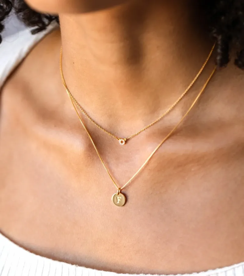 Halsband Syster P Beloved Kort Box Kedja Guld