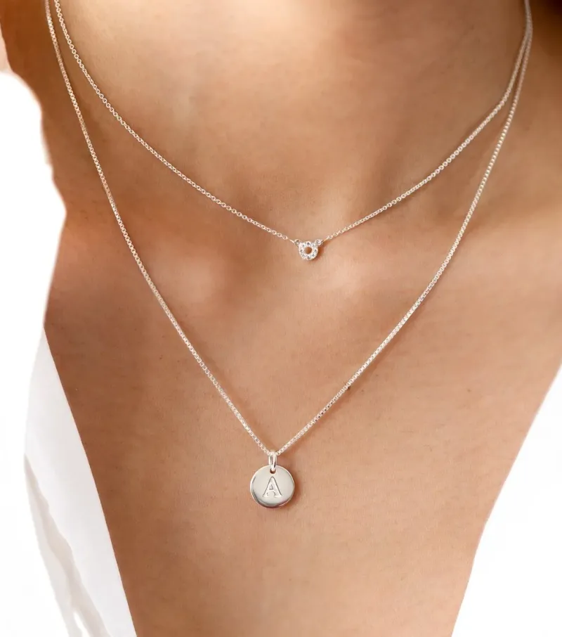 Halsband Syster P Beloved Kort Box Kedja Silver