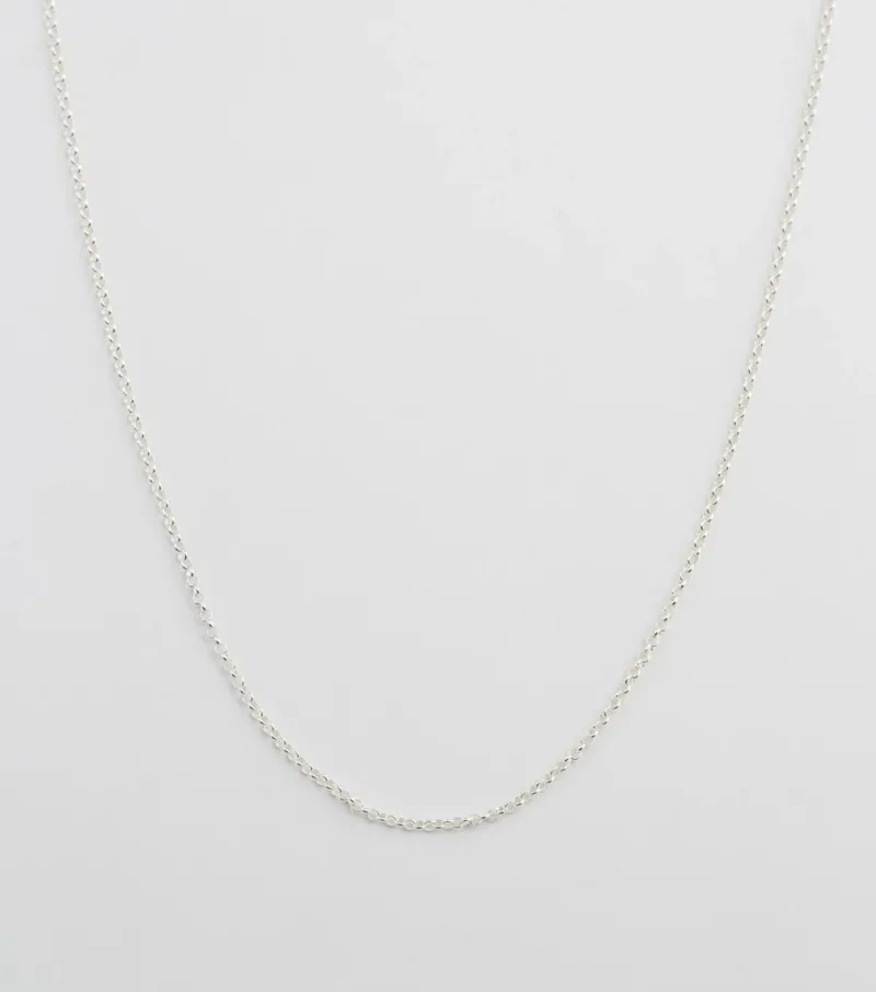 Halsband Syster P Beloved Lång Rolo Kedja Silver