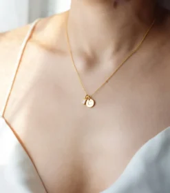 Berlocker Syster P Beloved Squared Hänge Moonstone Guld