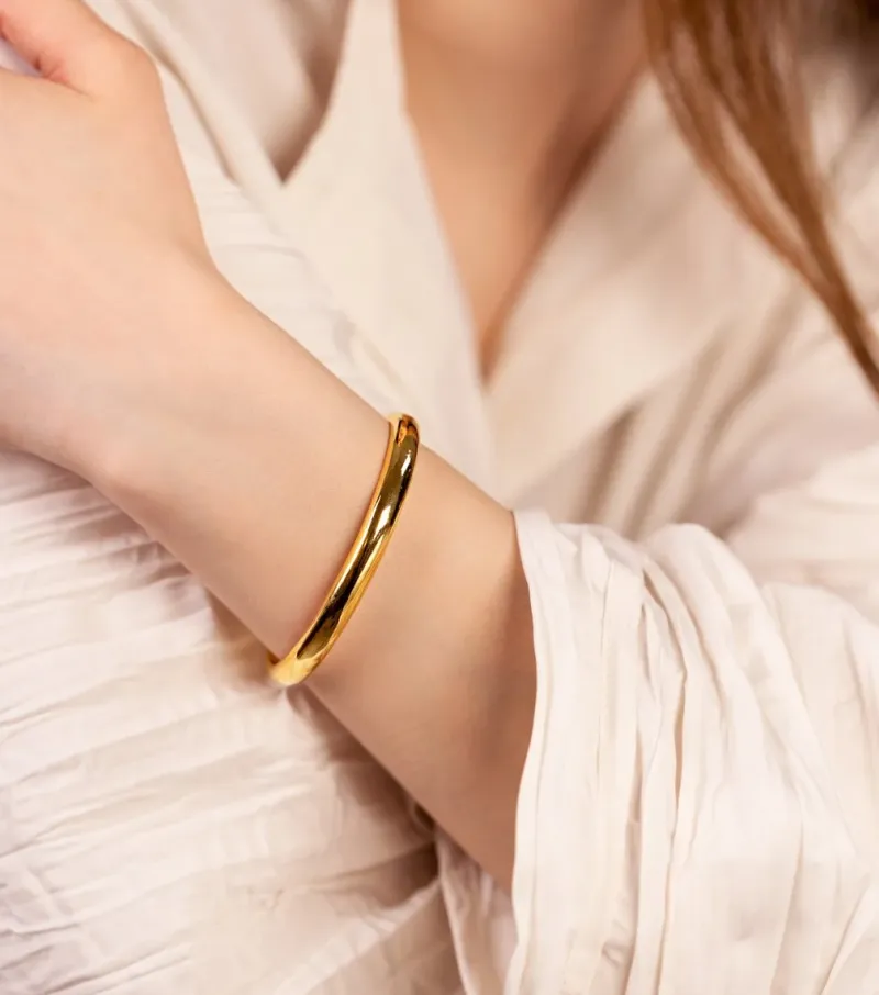 Armband Syster P Bolded Bangle Guld