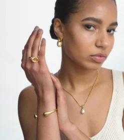 Armband Syster P Bolded Drops Bangle Guld