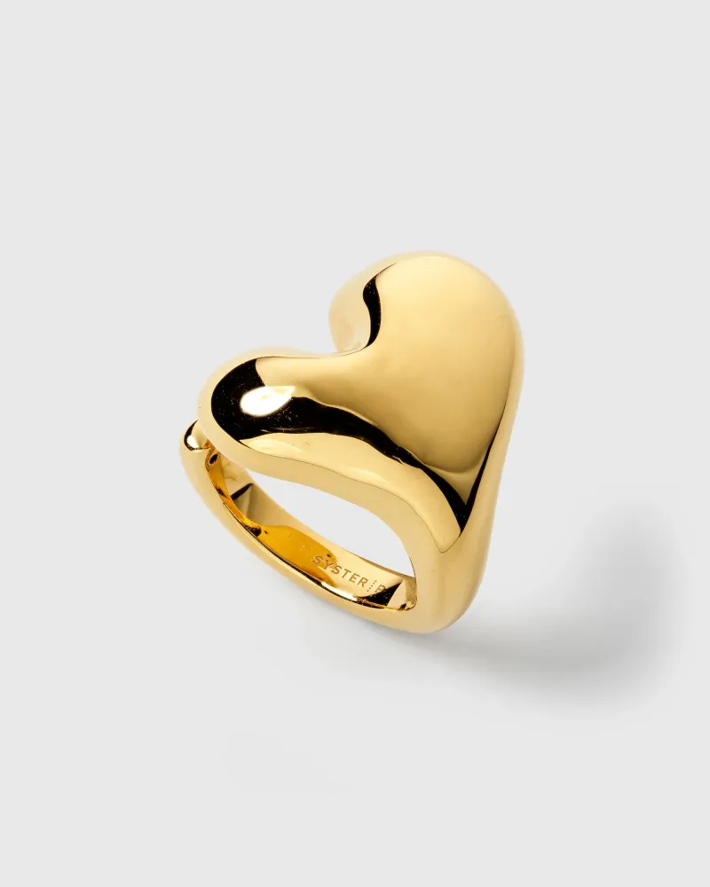 Ringar Syster P Bolded Heart Ring Guld