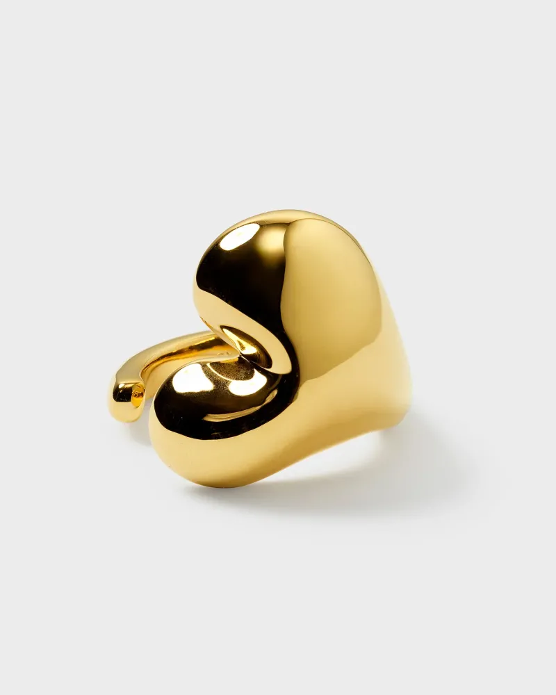 Ringar Syster P Bolded Heart Ring Guld