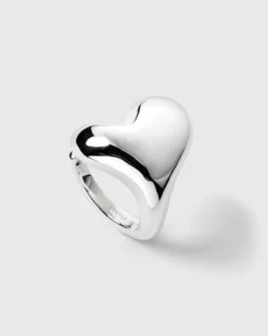 Ringar Syster P Bolded Heart Ring Silver