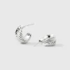 Örhängen Syster P Bolded Little Sis Chevron Silver