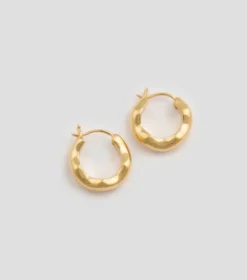 Örhängen Syster P Bolded Wavy Blank Guld