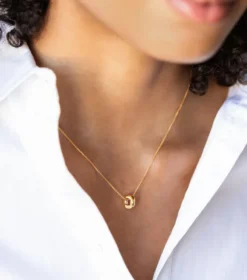 Halsband Syster P Bolded Wavy Guld
