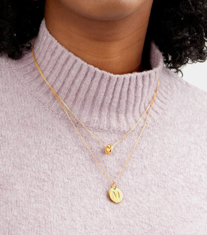 Halsband Syster P Bolded Wavy Guld
