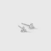 Örhängen Syster P Celestia Triple Stone Studs Silver