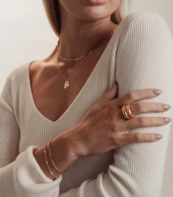 Armband Syster P Code Guld GOOD VIBES