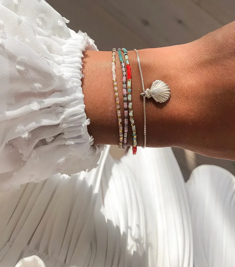 Armband Syster P Code Silver GOOD VIBES
