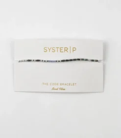 Armband Syster P Code Silver GOOD VIBES
