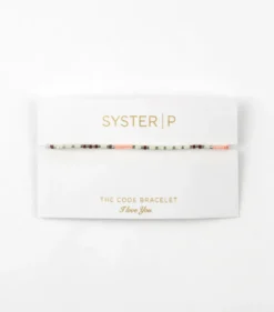 Armband Syster P Code Silver I LOVE YOU