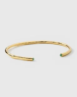 Armband Syster P Florentina Bangle Guld Green Jade