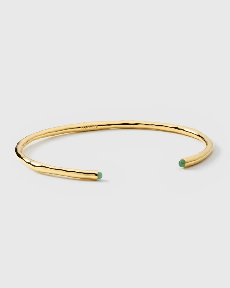Armband Syster P Florentina Bangle Guld Green Jade
