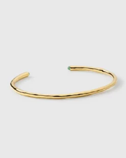 Armband Syster P Florentina Bangle Guld Green Jade