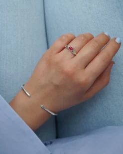 Armband Syster P Florentina Bangle Silver Aquamarine