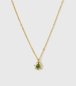 Halsband Syster P Florentina Guld Grön Jade