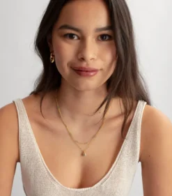 Halsband Syster P Florentina Guld Grön Jade