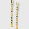 Örhängen Syster P Florentina Long Guld Green Jade