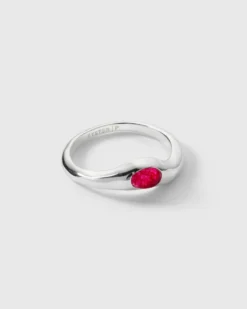Ringar Syster P Floretina Ring Silver Pink Quartz
