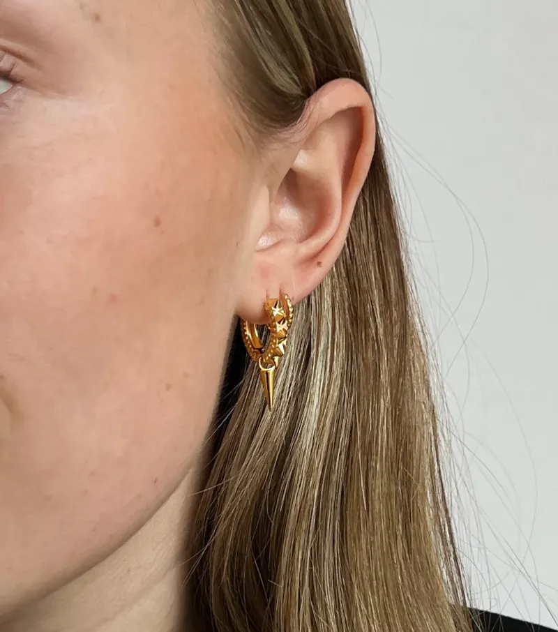 Örhängen Syster P Harvey Heavy Spike Guld