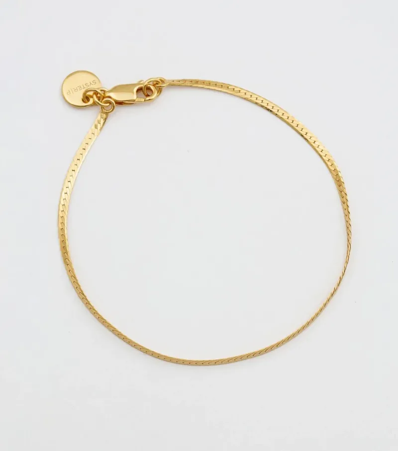 Armband Syster P Herringbone Guld