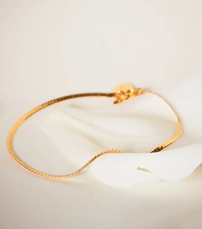 Armband Syster P Herringbone Guld