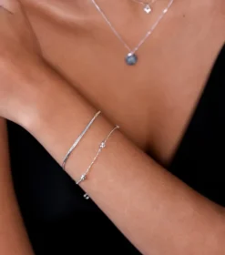 Armband Syster P Herringbone Silver