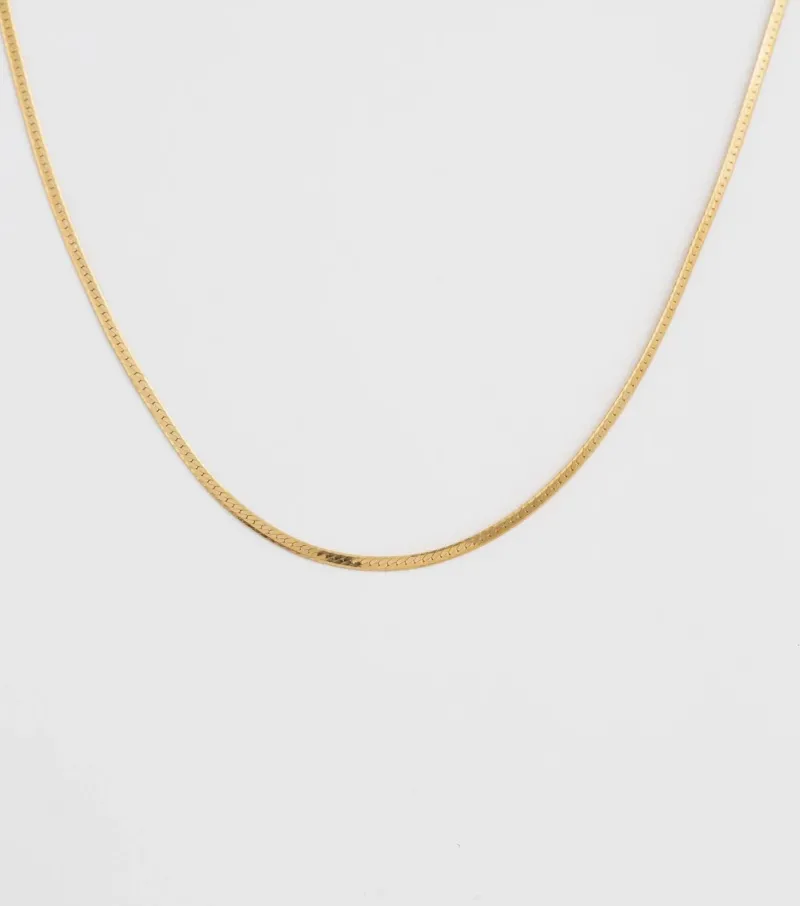 Halsband Syster P Herringbone Guld