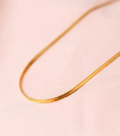Halsband Syster P Herringbone Guld