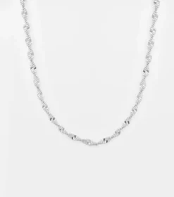 Halsband Syster P Herringbone Twisted Silver