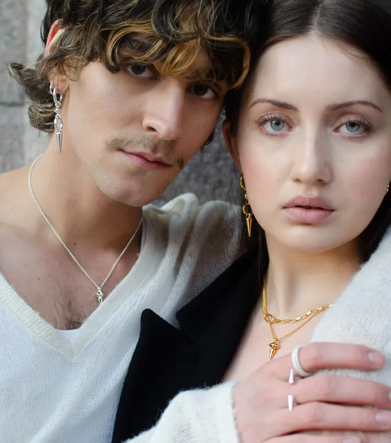 Örhängen Syster P Juno Long Single Örhänge Guld
