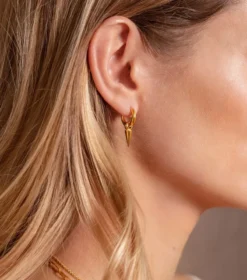 Örhängen Syster P Juno Single Hoop Örhänge Guld