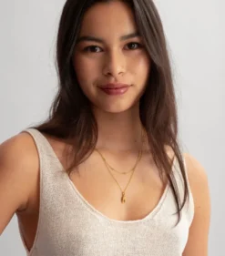 Halsband Syster P Melinda Double Petal Guld