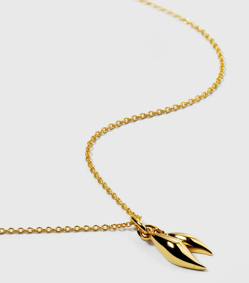 Halsband Syster P Melinda Double Petal Guld