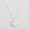 Halsband Syster P Minimalistica Hamrad Silver