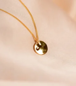 Halsband Syster P Minimalistica Hamrad Guld
