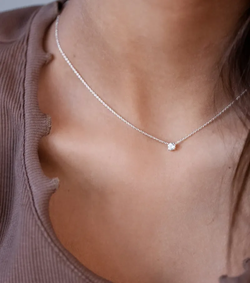 Halsband Syster P Minimalistica Solo Nova Silver