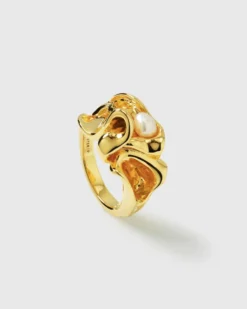 Ringar Syster P Moulded Big Ring Gold RG1202