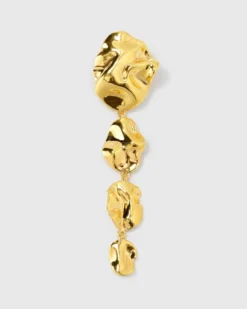 Örhängen Syster P Moulded Long Single Earring Gold EG1276