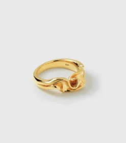 Ringar Syster P Moulded Narrow Ring Gold