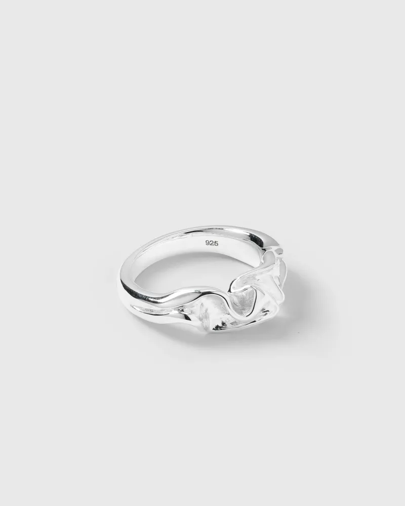 Ringar Syster P Moulded Narrow Ring Silver