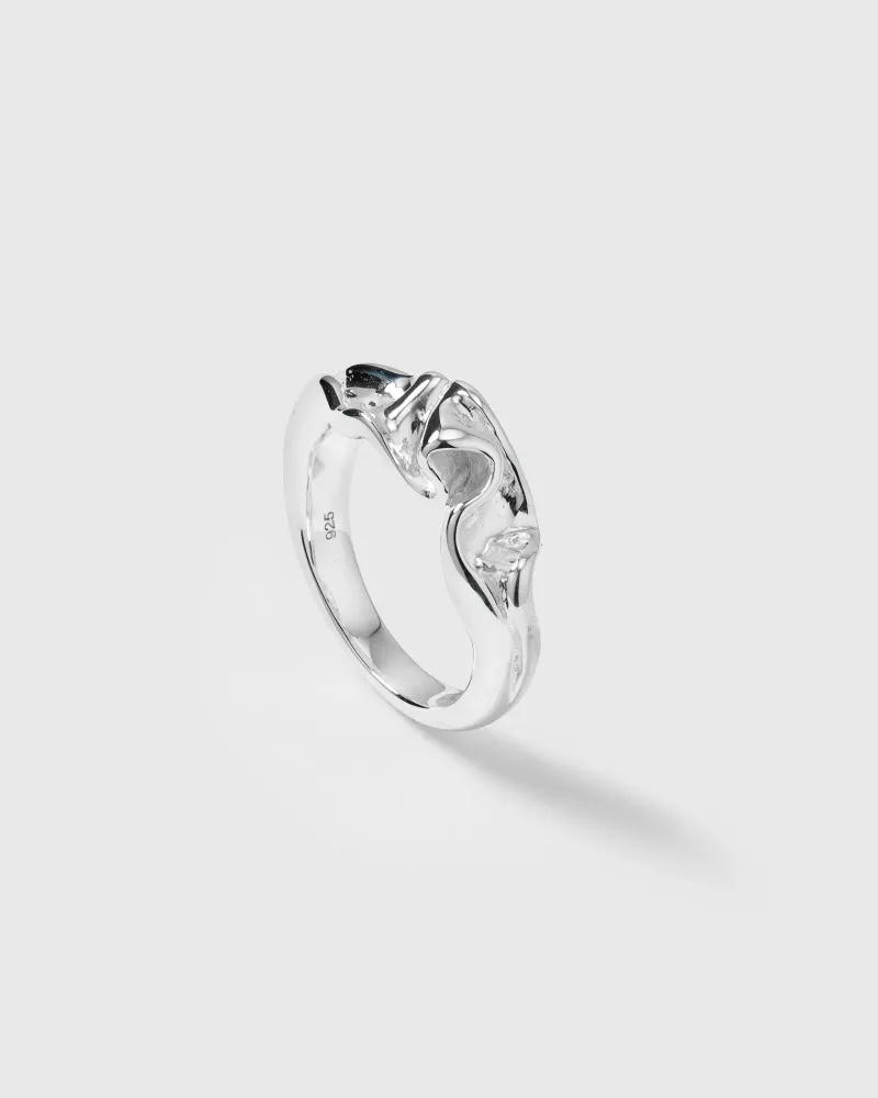 Ringar Syster P Moulded Narrow Ring Silver