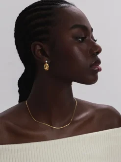 Örhängen Syster P Moulded Short Single Earring Gold