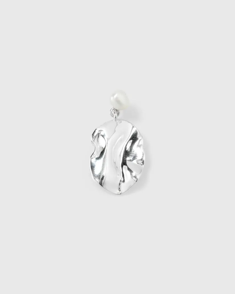 Örhängen Syster P Moulded Short Single Earring Silver