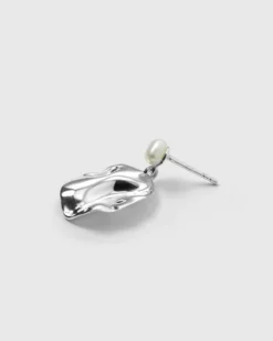 Örhängen Syster P Moulded Short Single Earring Silver