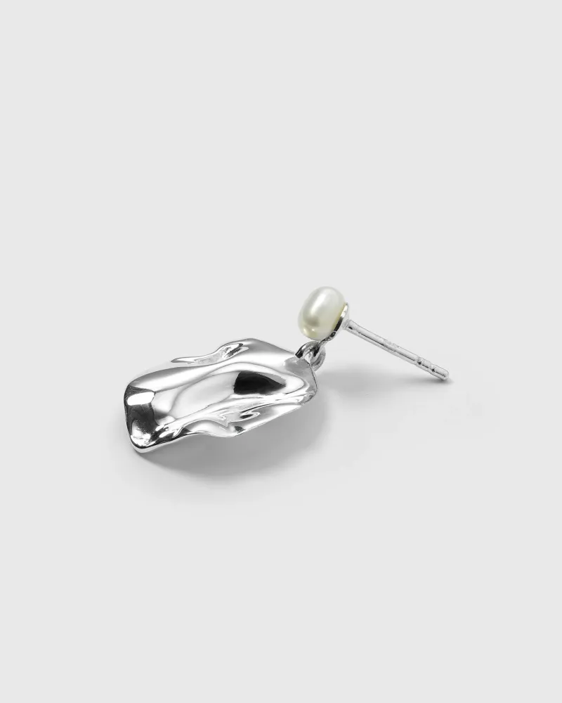 Örhängen Syster P Moulded Short Single Earring Silver